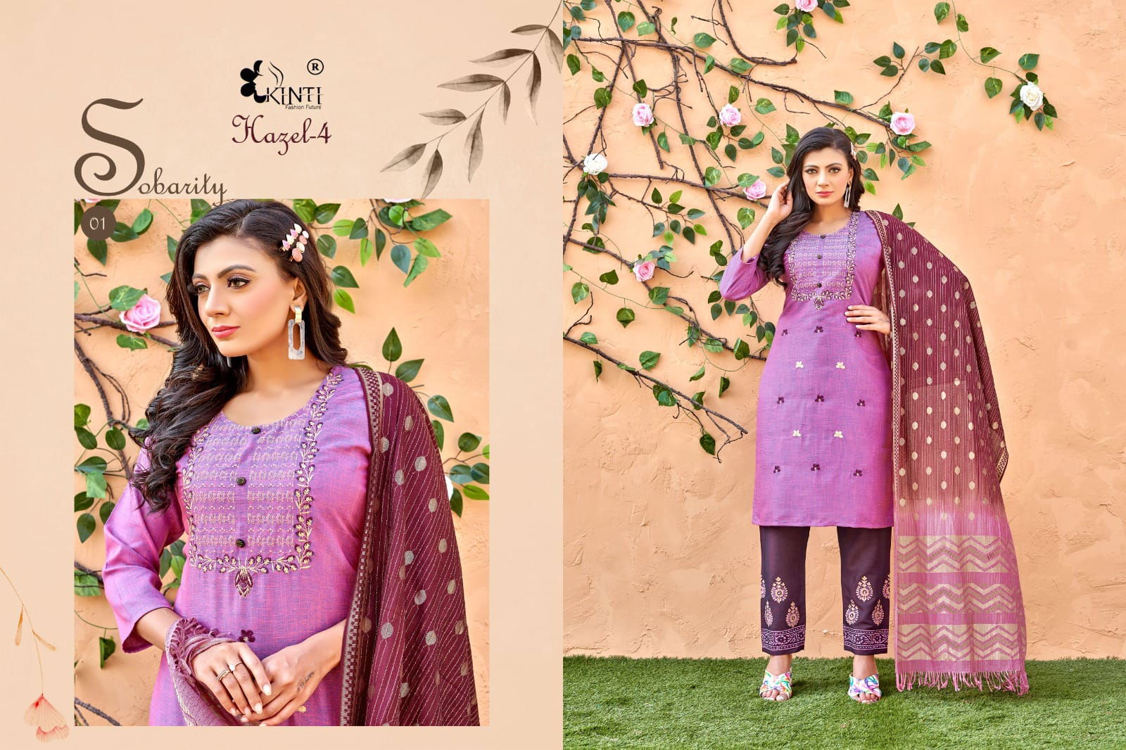 Hazel 4 By Kinti Colors Readymade Salwar Suits Catalog